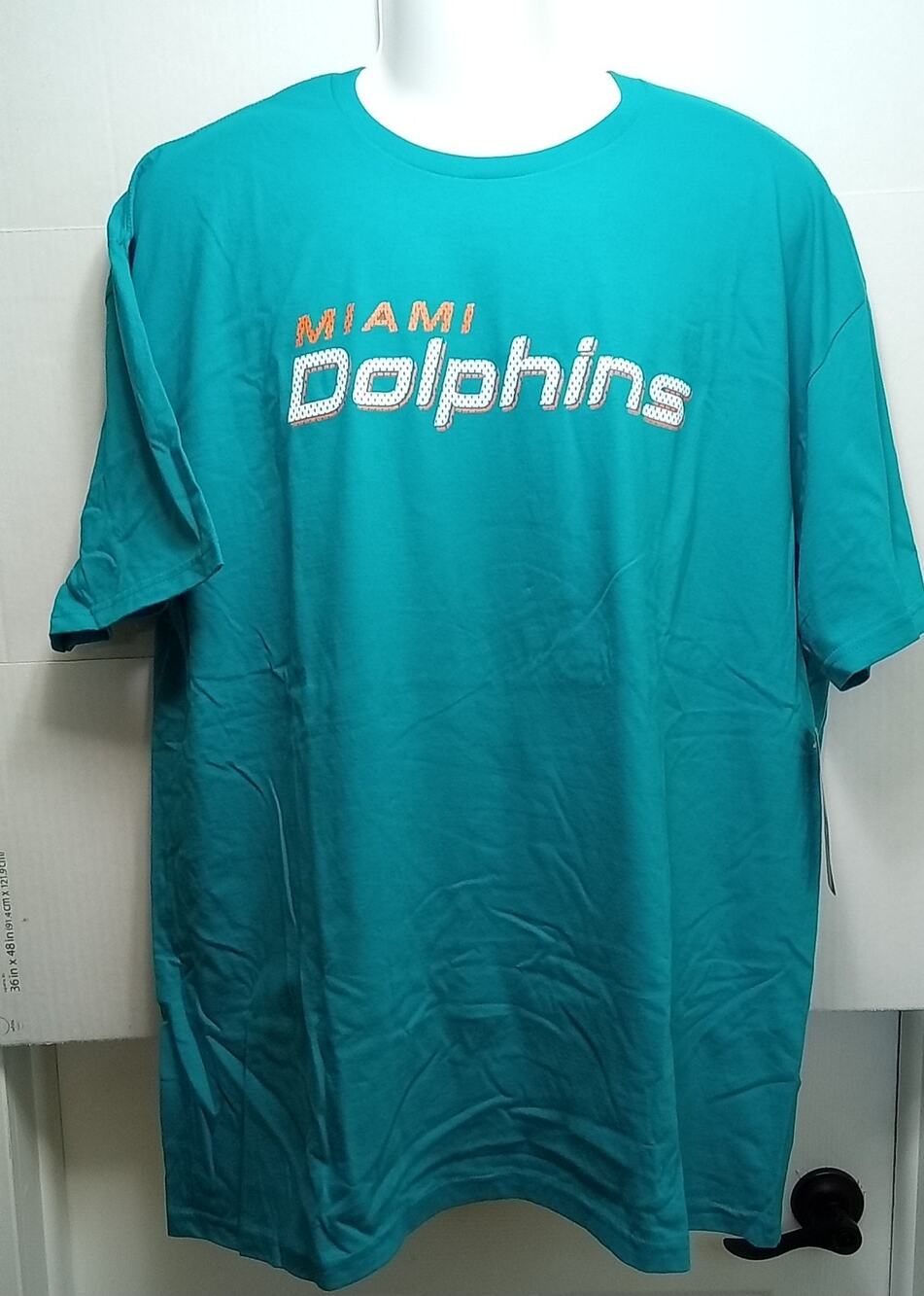 Miami Dolphins NFL Logo Athletic #1 DAD Shirt Men's 2XL